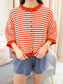Striped Oversized Cardigan