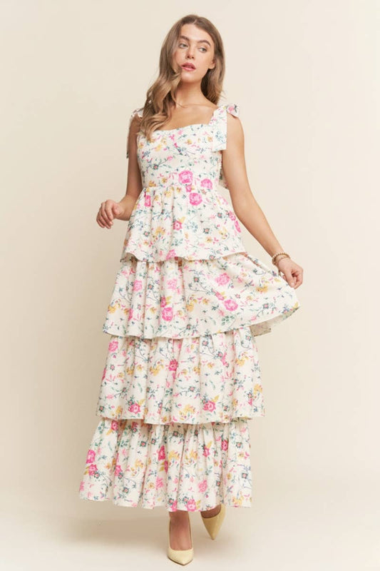Floral Tiered Maxi Dress
