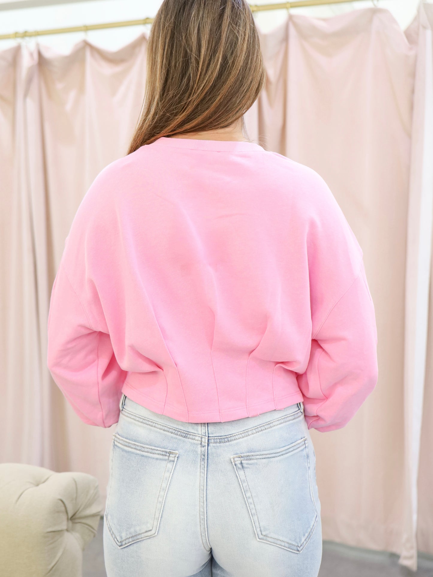 Elisa Pin Tuck Knit Top