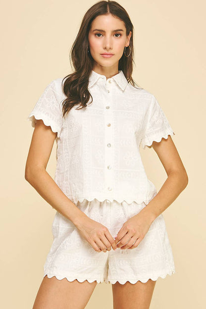 Romy Scalloped Set