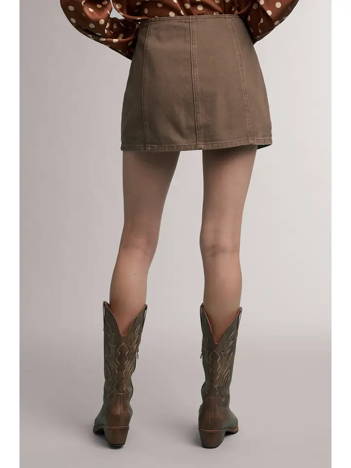 Emily Denim Mini Skort