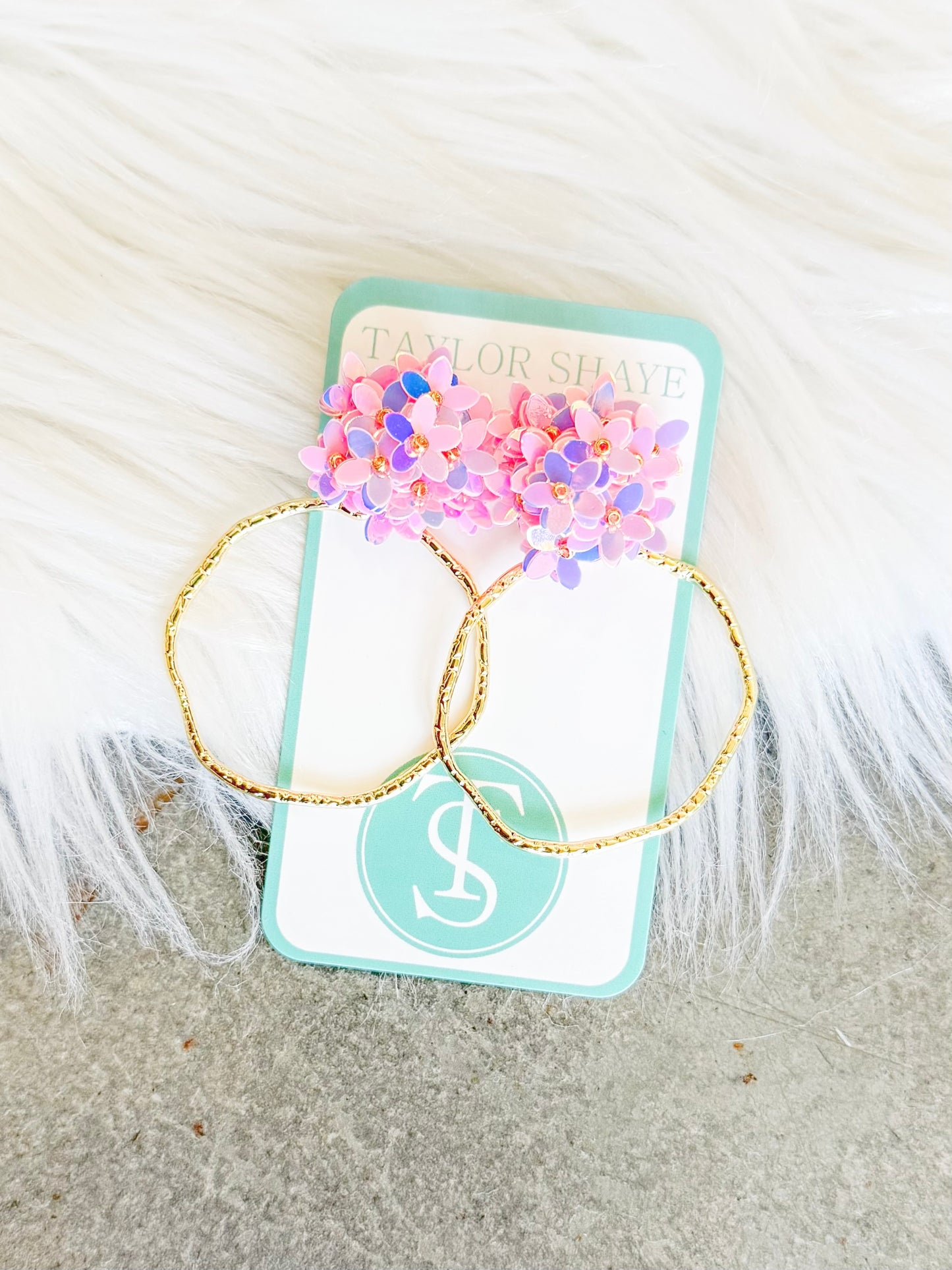 Flower Round Hoops