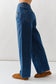 Drawstring Waist Straight Jeans