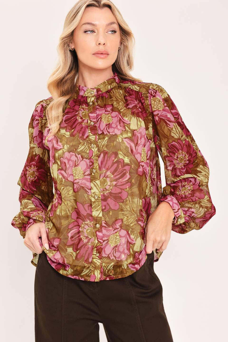 Camille Floral Top