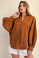 Front Lace Up Long Sleeve Top