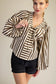 Dolman Lace-Up Blouse