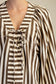 Dolman Lace-Up Blouse
