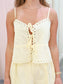 Embroidered Cami Top and Shorts Set