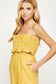 Ruffle Sleeveless Romper