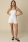 Kaya Strapless Belted Romper