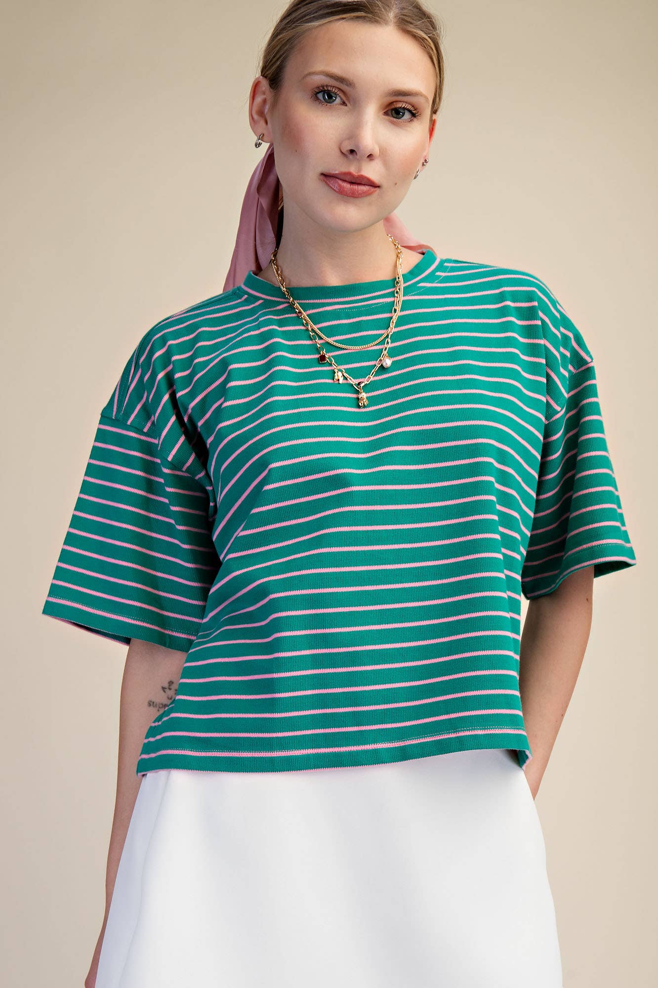 Nancy Striped Everyday Top