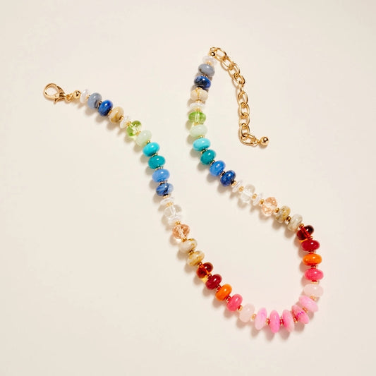 Charlie Colorful Resin Beaded Necklace