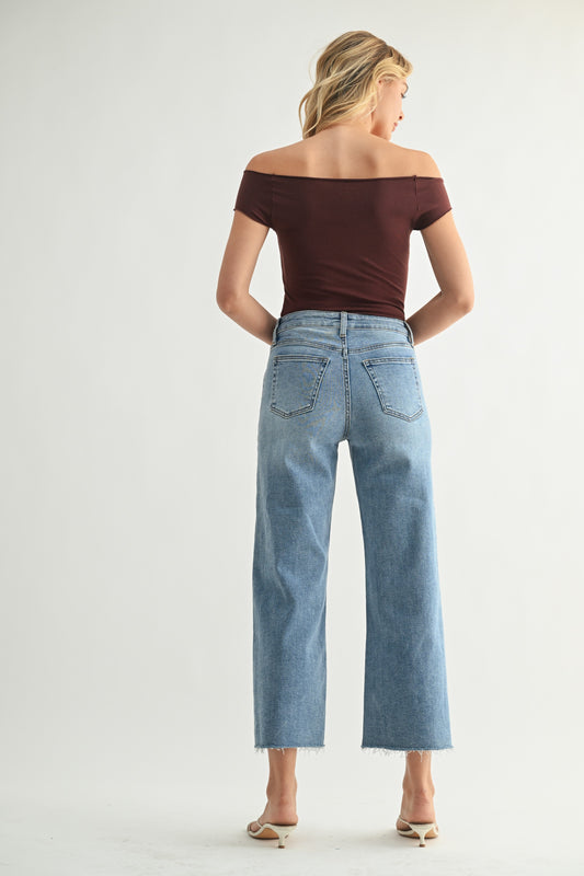 Carter Slim Wide Leg Denim