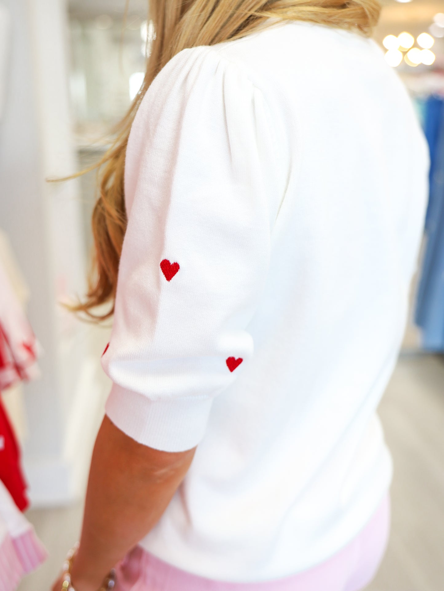 Sweetheart Embroidery Sweater