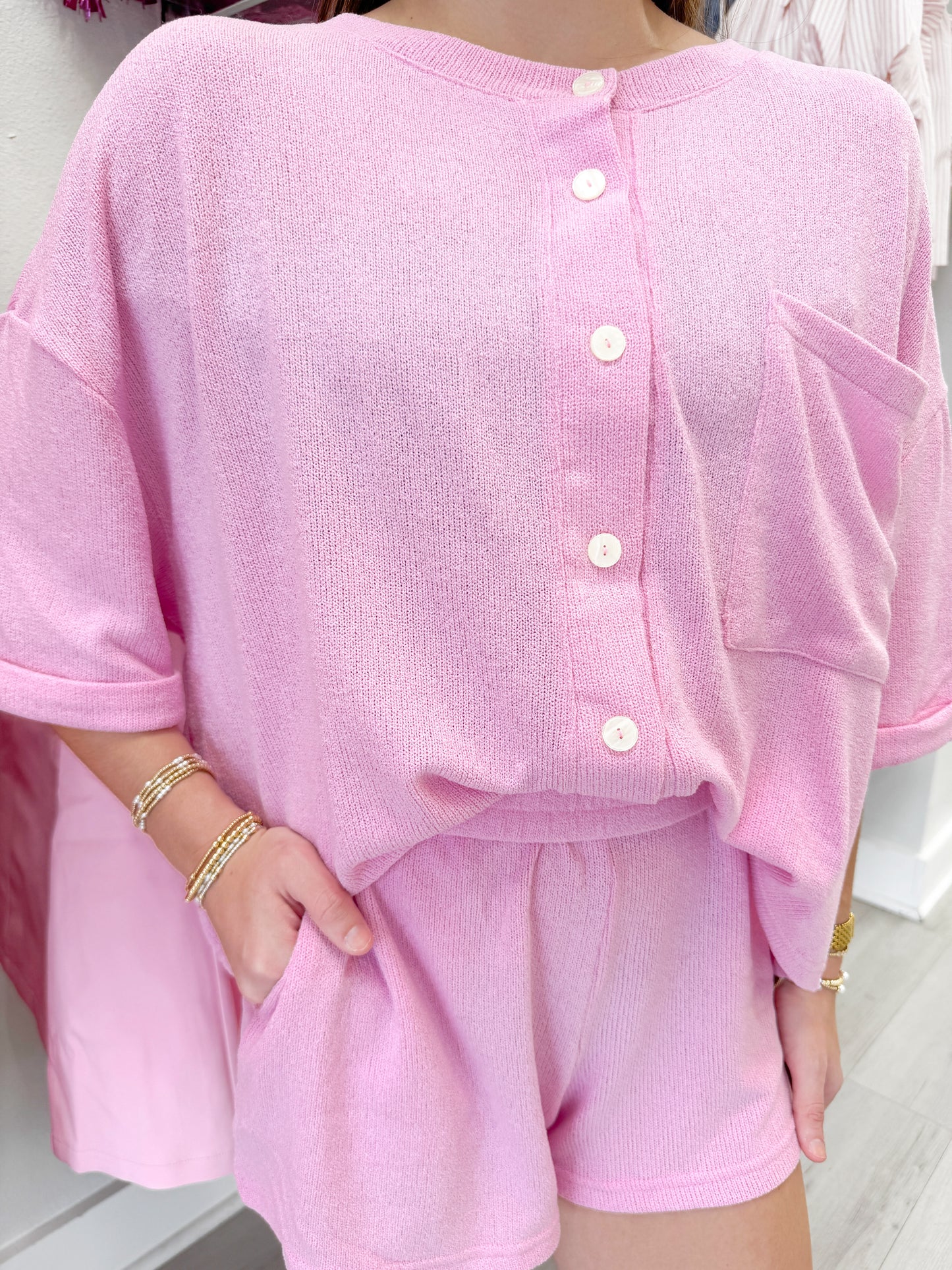 Cardigan and Short Set