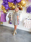 Theo Tiger Print Collared Dress