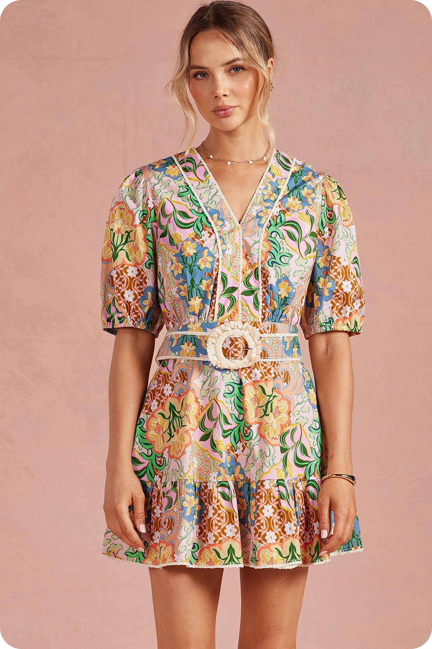 Garden Party Belted Dress