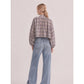 Perri Plaid Cape Top