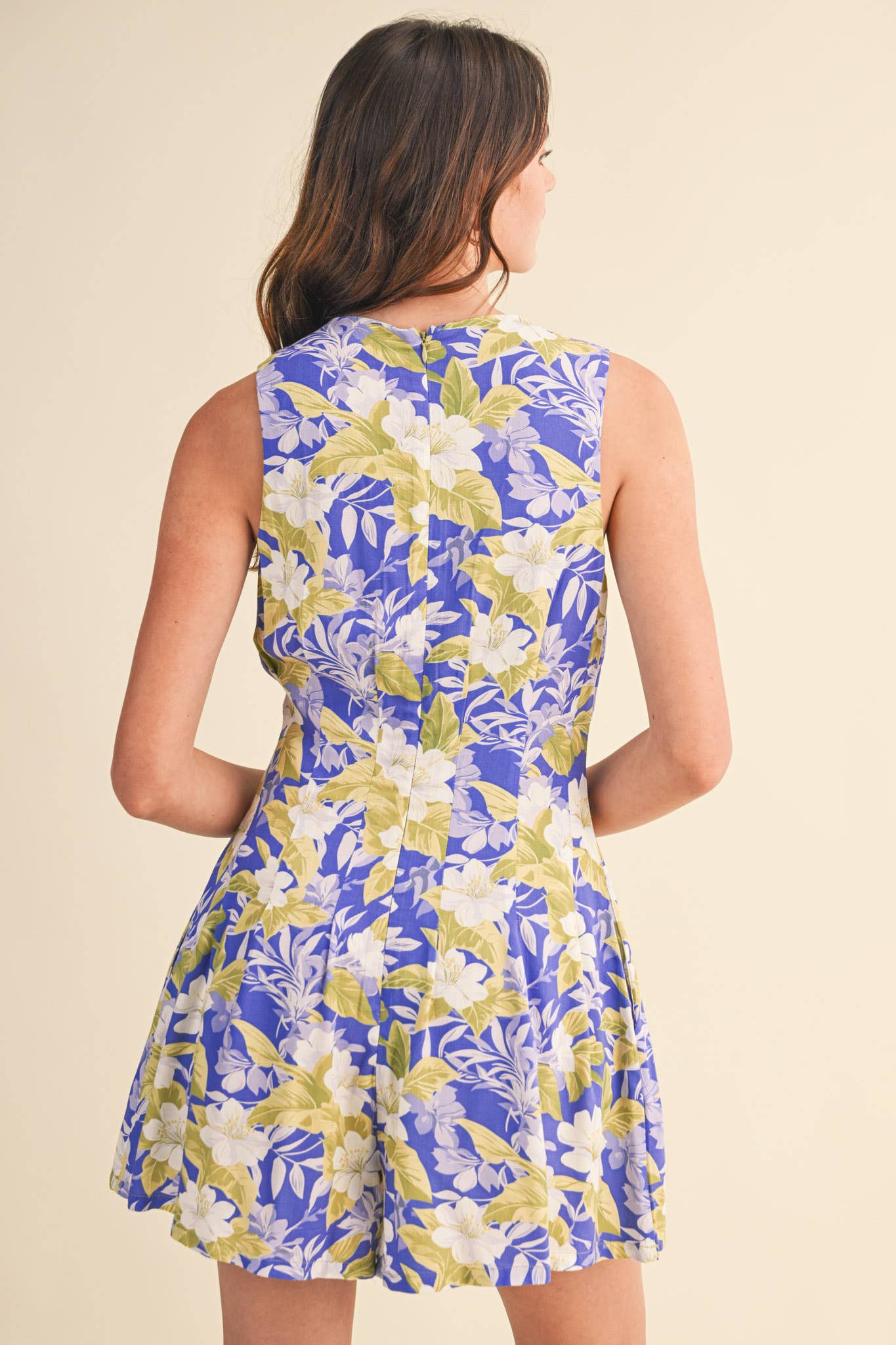 Violet Floral Romper