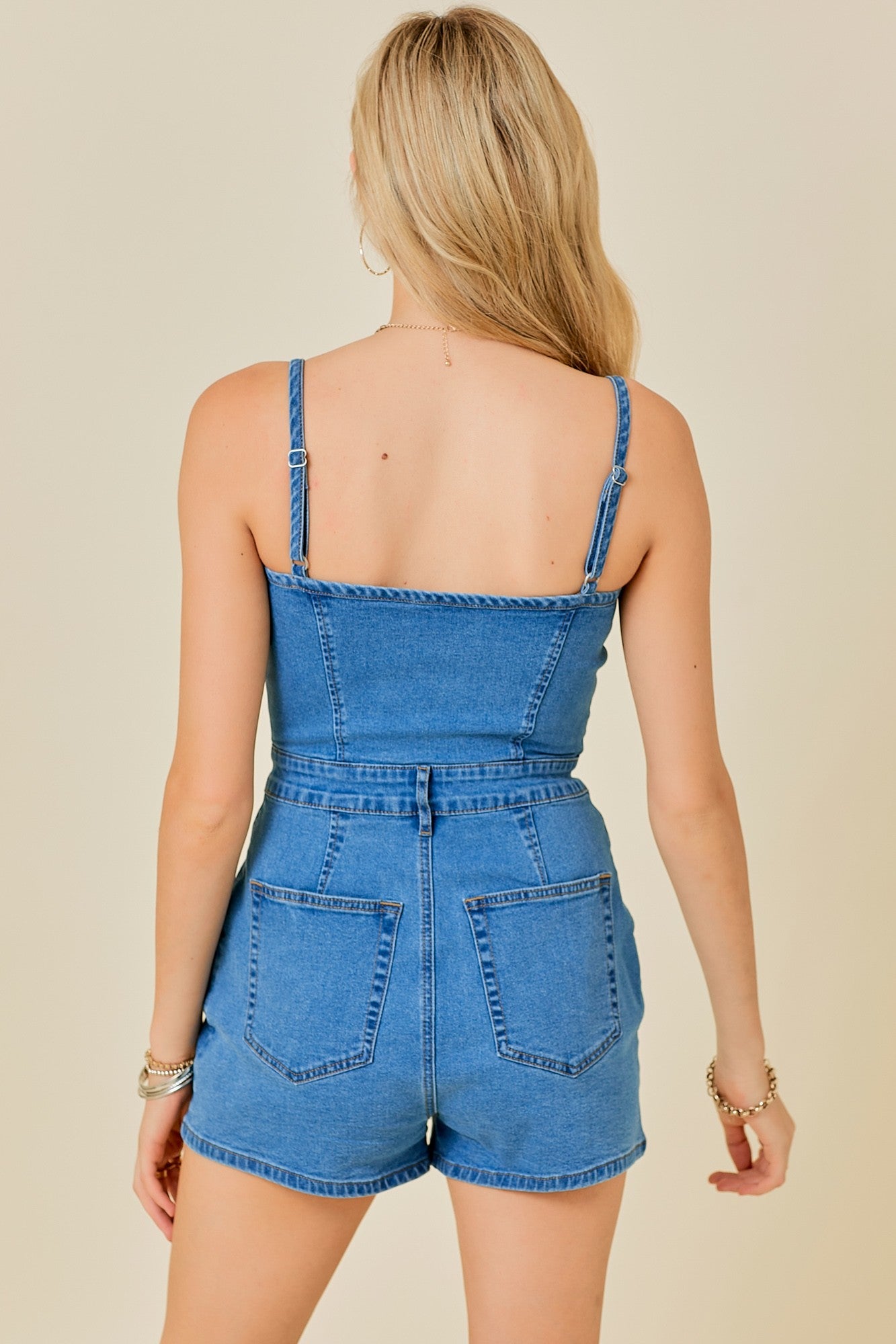 Denim Romper