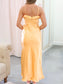 Satin Ruffle Maxi