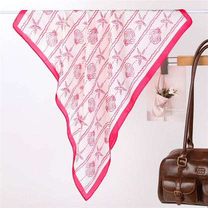 Shell & Starfish Silk Scarf