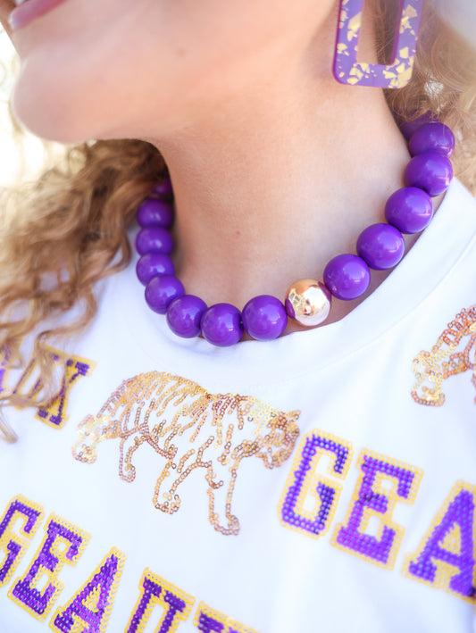 Marjorie Gameday Beaded Necklace