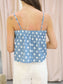 Willow Polka Dot Pleated Tank Top