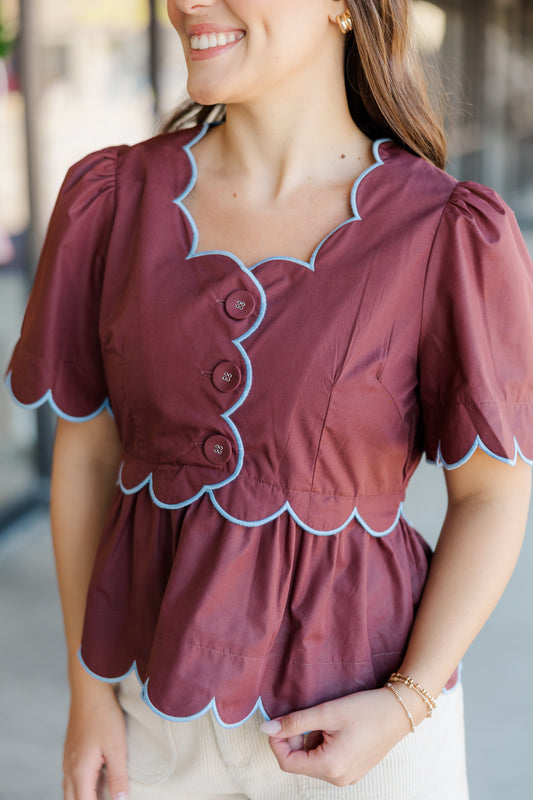 Scallop Trim Top