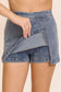 High Waisted Denim Skirt