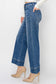 High Rise Crop Wide Leg