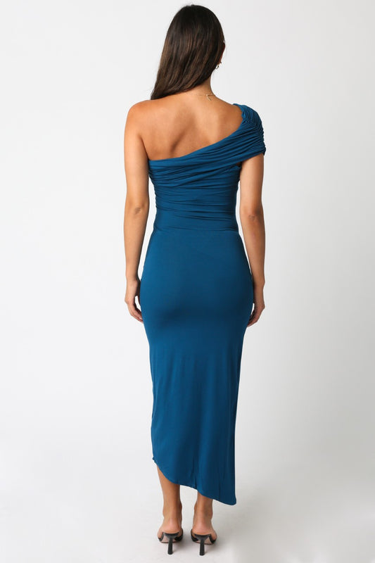 One Shoulder Maxi Dress