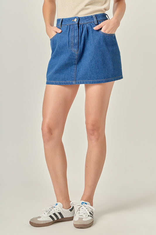 Denim Skort
