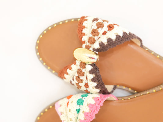 Multi Color Woven Sandals