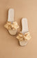 Ginny Textured Bow Sandals