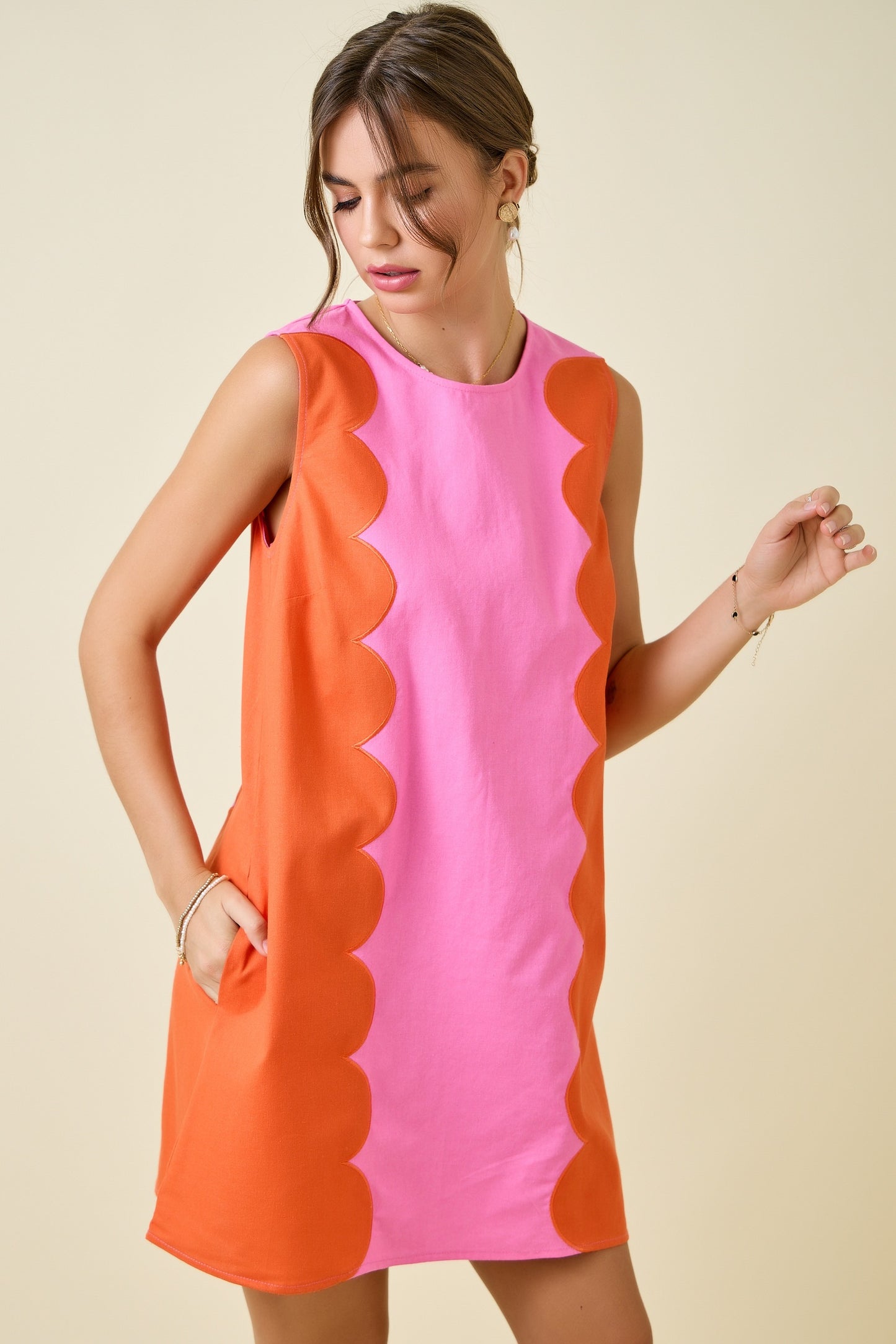 Brynna Scalloped Dress