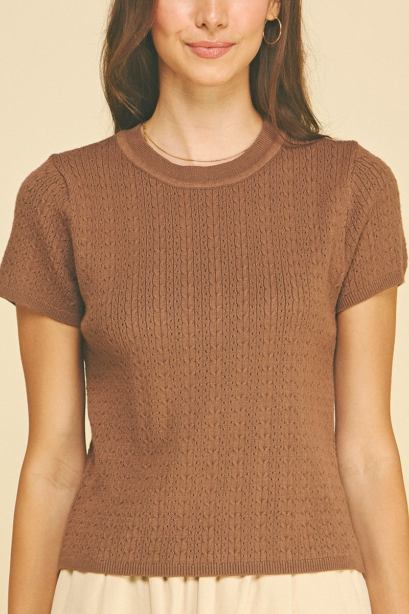 Emilie Pointelle Sweater