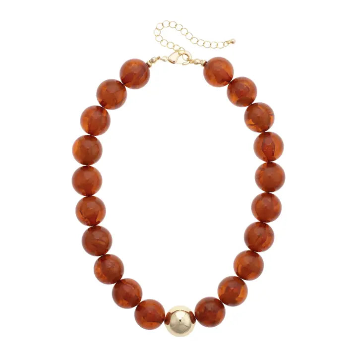 Marjorie Fall Beaded Necklace