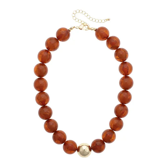 Marjorie Fall Beaded Necklace