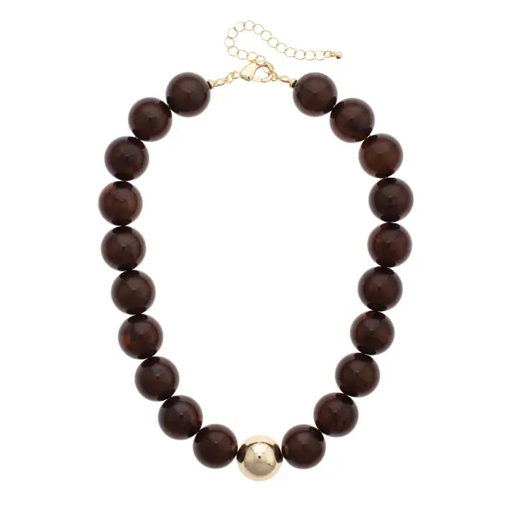 Marjorie Fall Beaded Necklace