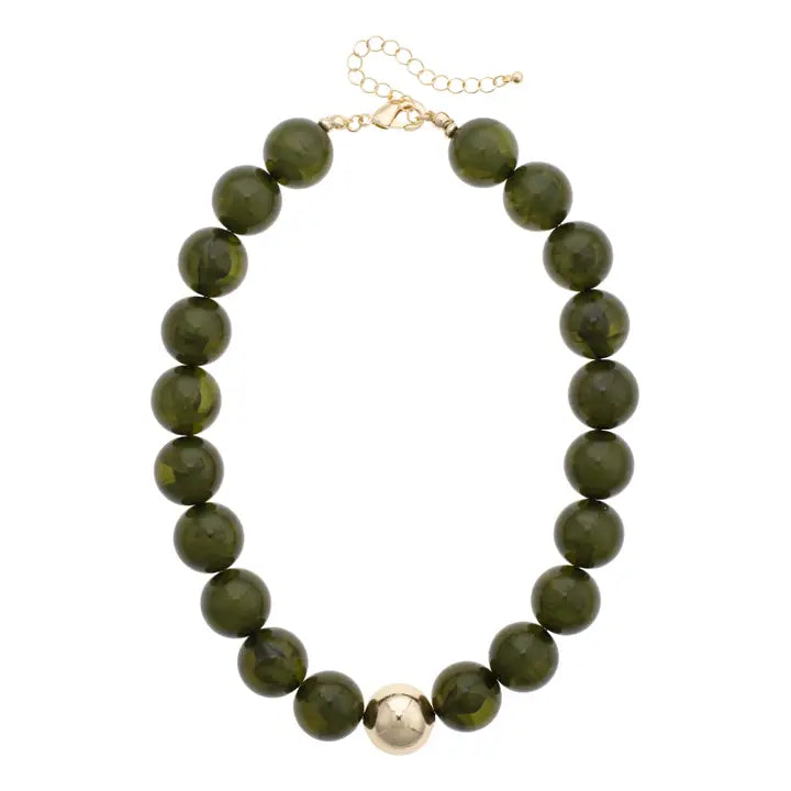Marjorie Fall Beaded Necklace