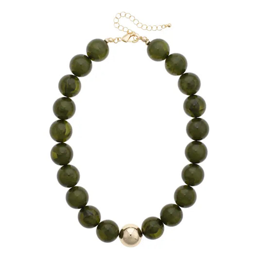 Marjorie Fall Beaded Necklace