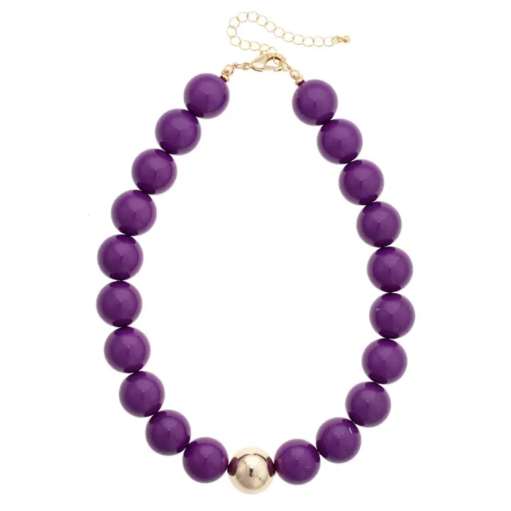 Marjorie Gameday Beaded Necklace