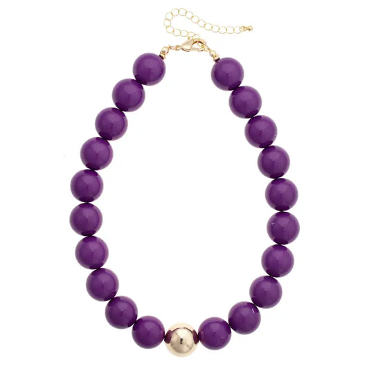 Marjorie Gameday Beaded Necklace
