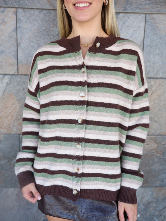 Aspen Stripe Cardigan