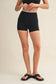 Contrast Binding Biker Shorts