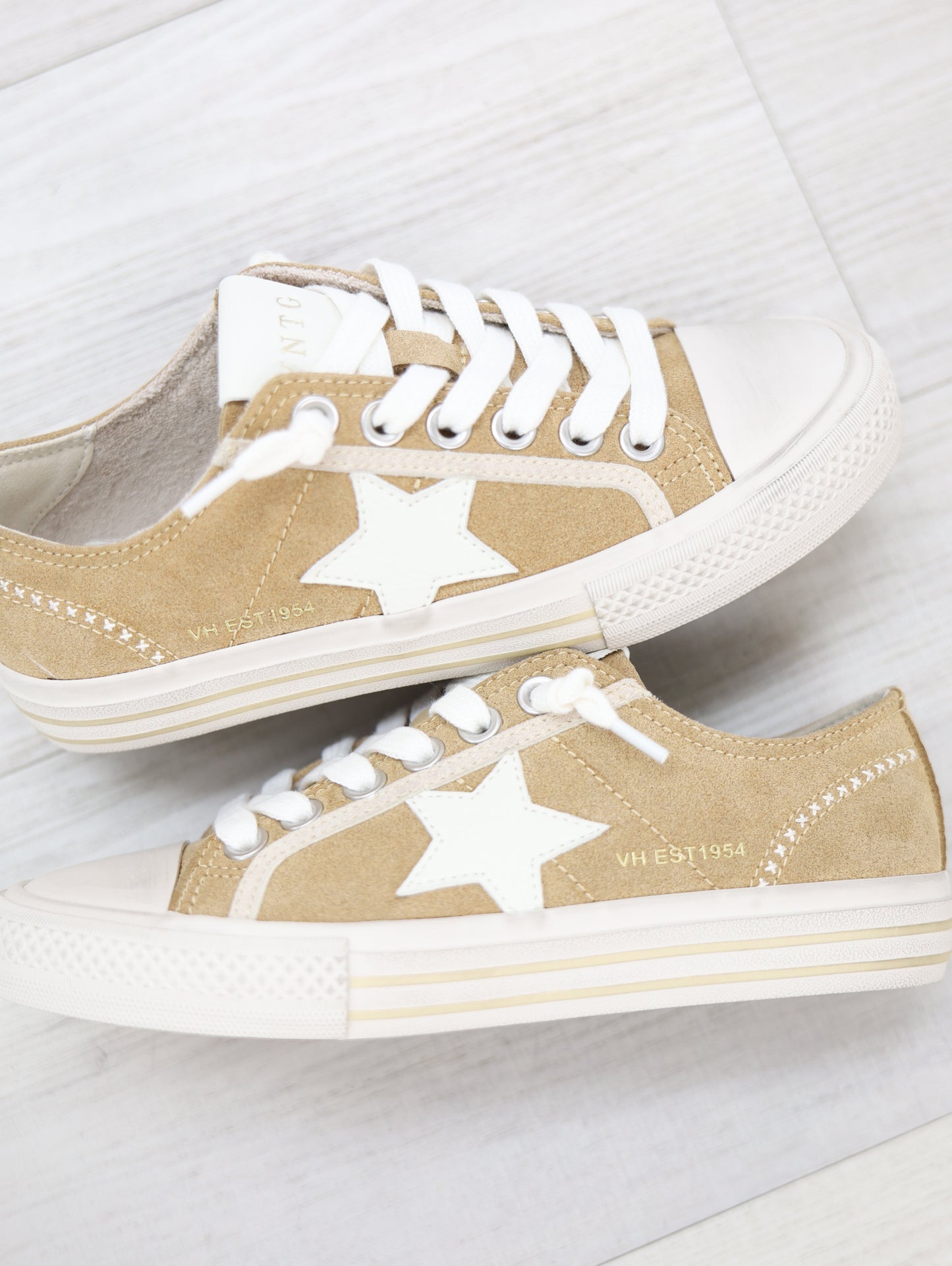 Taupe Suede Sneakers