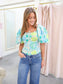 Camille Puff Sleeve Floral Top