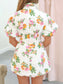 Olivia Floral Puff Sleeve Mini Dress