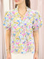 Angela Floral Puff Sleeve Top